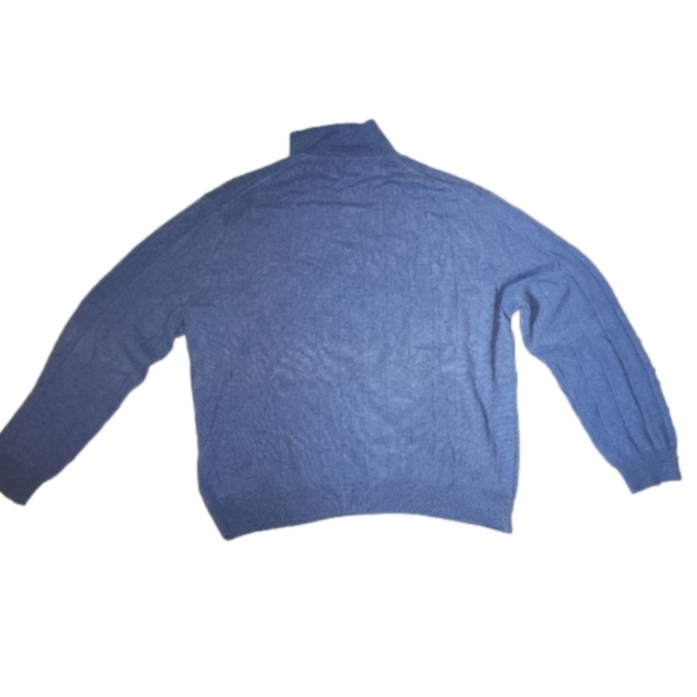 EUC Tasso Elba Men's Blue Cashmere Sweater - Size XL - Picture 5 of 5